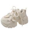 Fashion 2024 New Chunky Sneakers for Women Lace-Up White Vulcanize Shoes Casual Fashion Dad Shoes Platform Comfortable Zapatillas Mujer