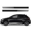 Комплект боковых наклеек на двери автомобиля для TOYOTA YARIS Авто Наклейки Сделай сам Стайлинг Виниловая пленка Водонепроницаемые наклейки Аксессуары для экстерьера автомобиля