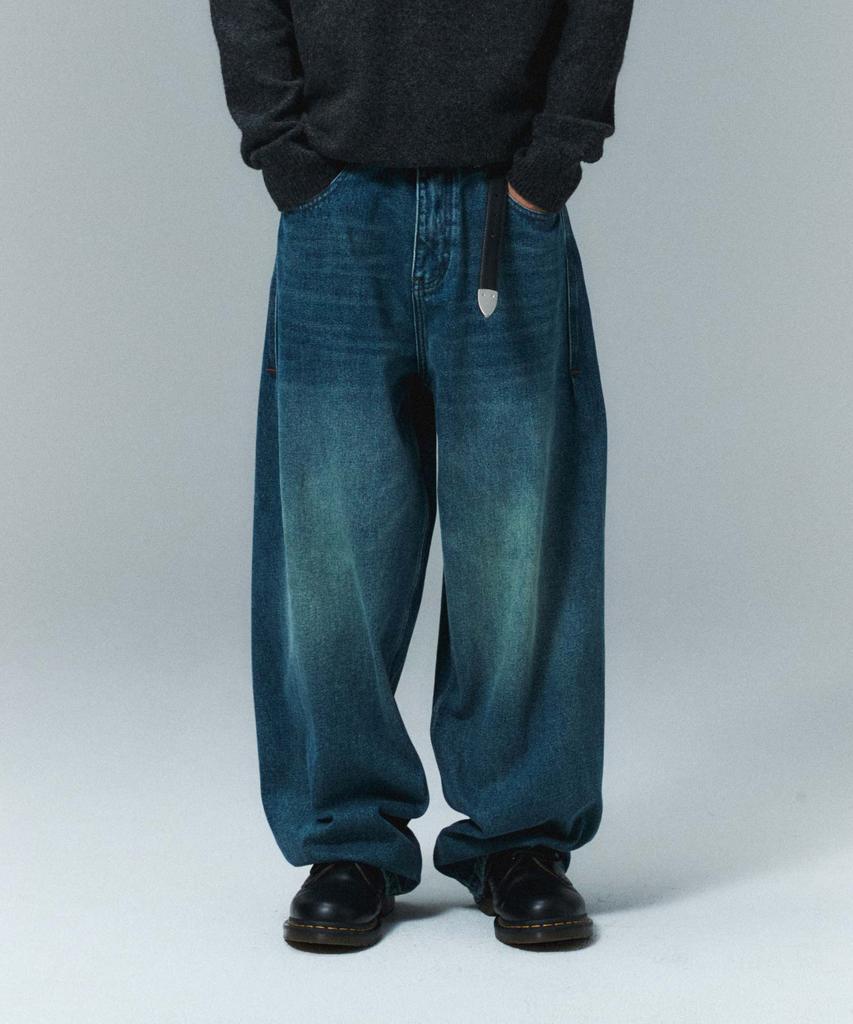 WMC Half-Banding Denim Pants_Blue