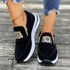Fashion Plus-size Sneakers 2025 New Style European and American Casual Sneakers Zipper Women's Single Shoes for Women