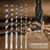 5pcs Carbon Steel Fast Cut Auger Bit Hardened Alloy Steel Wood Drill Bit Set  Wood Drilling