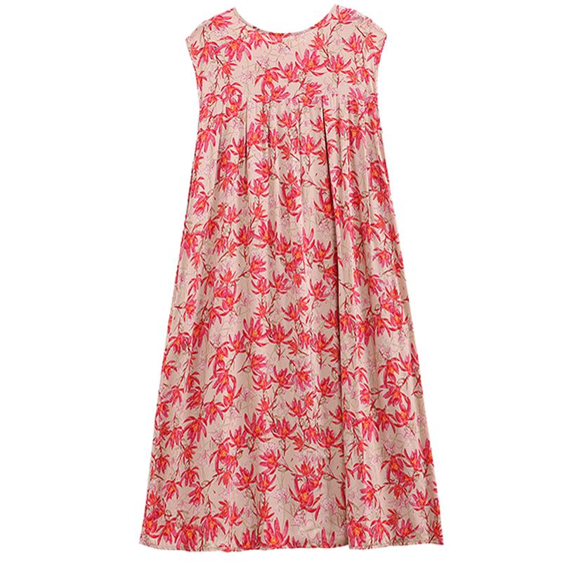 Летнее винтажное платье больших размеров, женские свободные повседневные элегантные длинные платья без рукавов большого размера