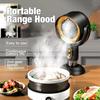 Adjustable Angles Desktop Range Hood Space-Saving Kitchen Exhaust Fan for Indoor Cooking