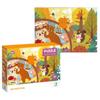 Puzzle Czas Zbiorów 60 Elementów Jesienna Układanka Zestaw Dla Najmłodszych