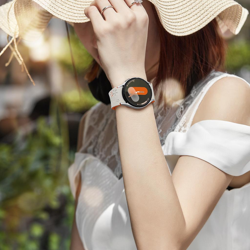 Спортивный ремешок для Samsung Galaxy Watch 7 6 5 4 44 мм 40 мм Watch FE 40 мм 6 Classic 43 мм 47 мм 4 Classic 46 мм 42 мм Силиконовый ремешок для Samsung Galaxy Watch 5