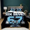 3pcs Duvet Cover Set Twin 67 Steal a Brainrot Comforter Set Soft Lightweight Bedding Duvet Cover with Zipper