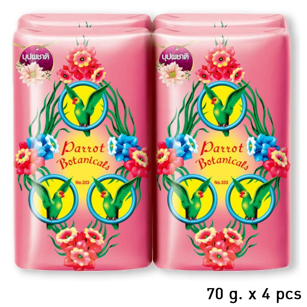 Parrot (Nokkaew) Мыло Botanical 70 г / 105 г x 4 шт - тайское