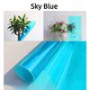 Decorative Glass Window Stickers Anti-UV Explosion-Proof Self-Adhesivel Roll Foils For Supermarket Office Shop Home 2m Sky Blue