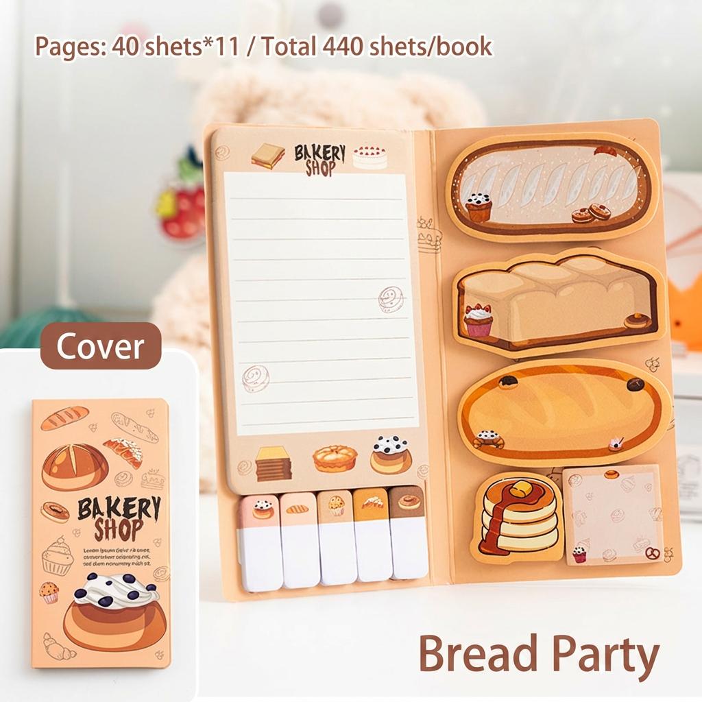 Scrapbooking Sticky Notes Cute Adhesive Stickers Journal Decoration Stickers Lovely Classification Marking Labels For Notes