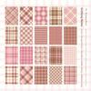 40pcs/pack Plaid Series Scrapbook Material Paper DIY Collage Materials Vintage Base Paper Aesthetic Pastel