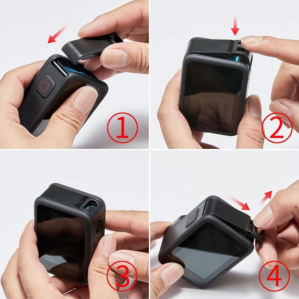 For Gopro Hero 13 Accessories Silicone Case Battery Cover Tempered Glass Screen Protectors Lens Cap for Go Pro 13 Action Camera