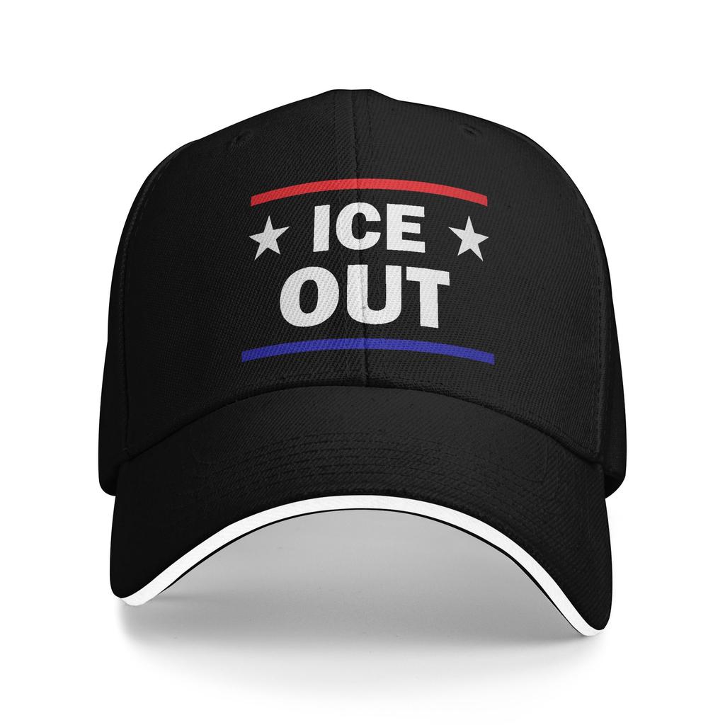 ice Out Anti Ice Minneapolis Abolish Ice Golf Cap Accessories Vintage Casquette For Men Women Casual Headewear Adjustable Fit