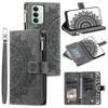 For Xiaomi Redmi 15 5G (EU) (171mm)/4G (EU) (171mm) Wallet Case Mandala Flower Pattern PU Leather Phone Cover with Wrist Strap
