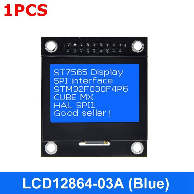 1/3 шт. TZT 12864 LCD Экран Lcd12864-03A Модуль Последовательный Порт 12864 Точечная Матрица SPI С Железной Рамкой 12864 Mмодуль Для Arduino