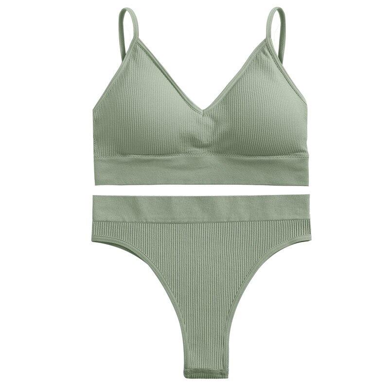 FINETOO Женский бесшовный комплект с бюстгальтером, бюстгальтер + трусики, бюстгальтер для фитнеса, нижнее белье, женские купальники с эффектом пуш-ап, сексуальная майка для девочек