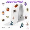 500 шт./рулон Насекомые Детские награды Наклейки - DIY Скрапбукинг Декор Альбом Запечатывание Этикетки Наклейки