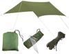 Rectatarp Tent Tarp TARP Square Waterproof Sun Shelter Shade Wide Green X Outdoor Camping 3.0 3.0m