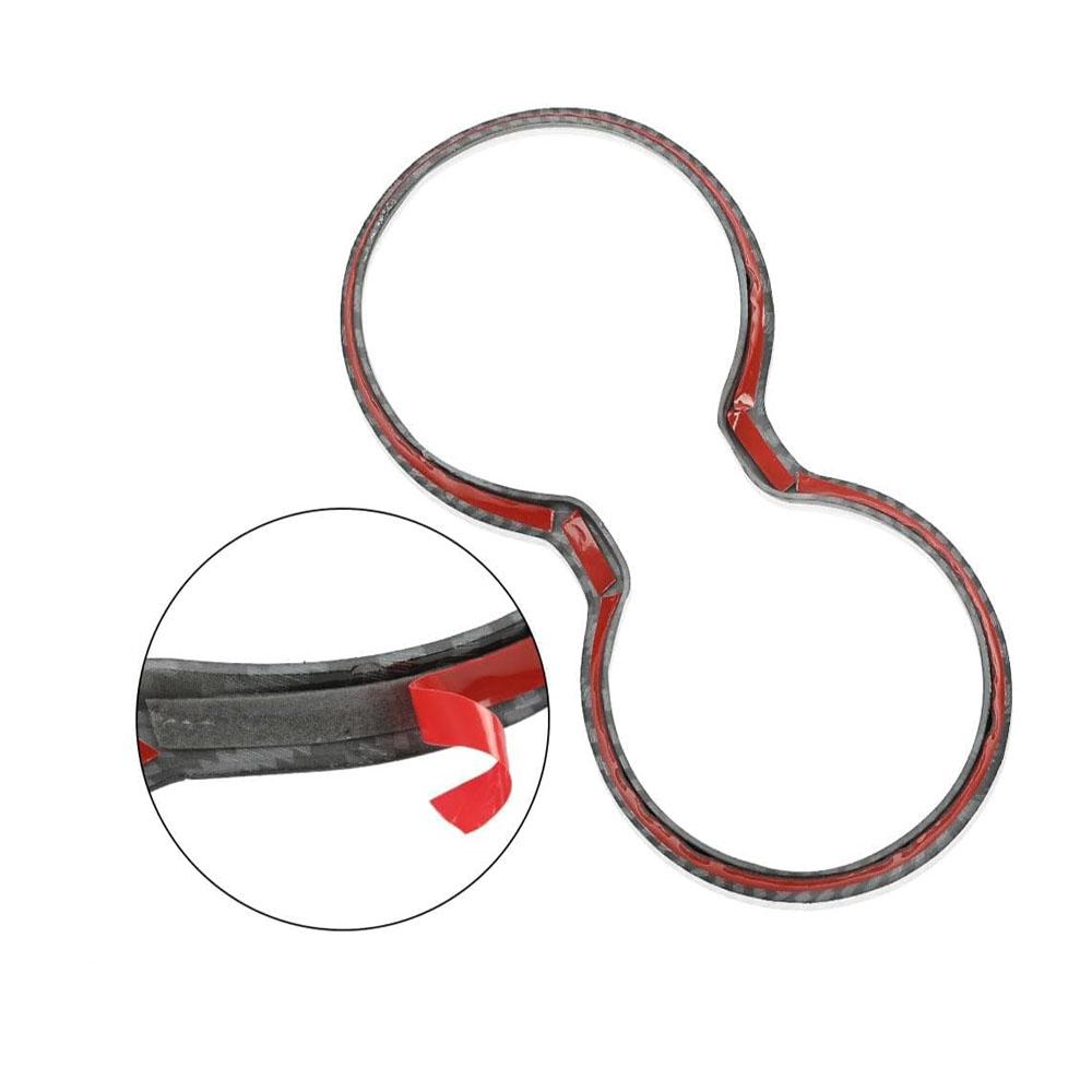 Накладка на подстаканник в стиле карбонового волокна для Jeep Grand Cherokee 11-21