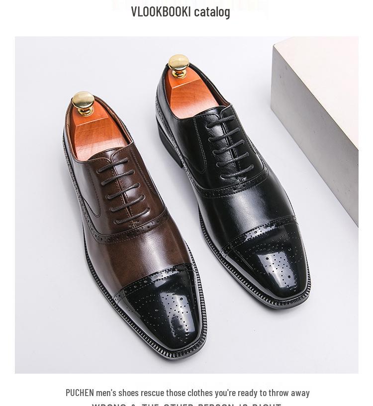 Мужские кожаные туфли с заостренным носком - Классическая, формальная и повседневная обувь для жениха на свадьбу