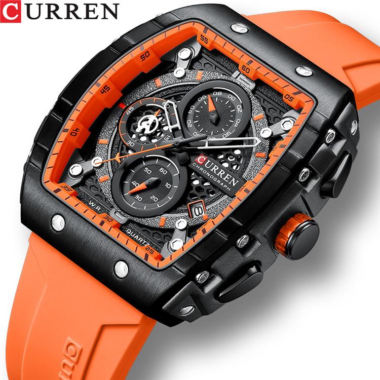 CURREN Six-pin Chronograph Watch Men's Fashion Multi-functional Watch