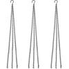 Hanging Basket Chain, 3 Sets Plant Hanger Metal Chains With Clips--