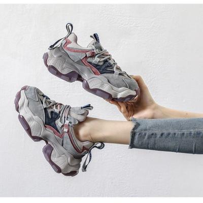 Модная женская обувь на мягкой подошве, на шнуровке, повседневная, на толстой подошве, для бега, спортивная, удобная, нескользящая, легкая, женские кроссовки