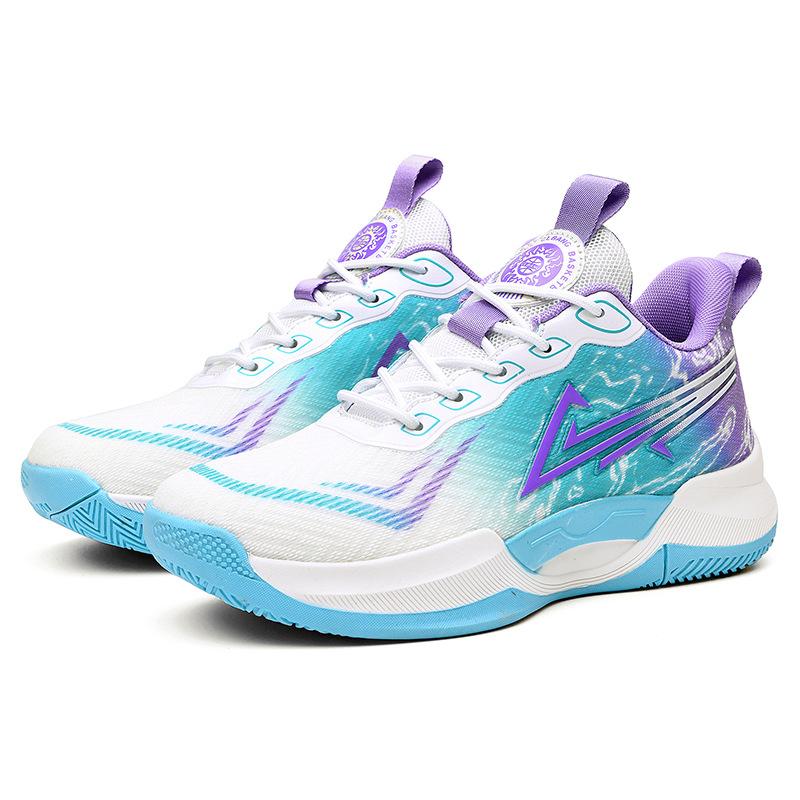 Mandarin Duck Two-color Basketball Shoes, Teenagers and Older Children, Actual Combat, Cement Game Training Shoes, Students, Sports Shoes, Men