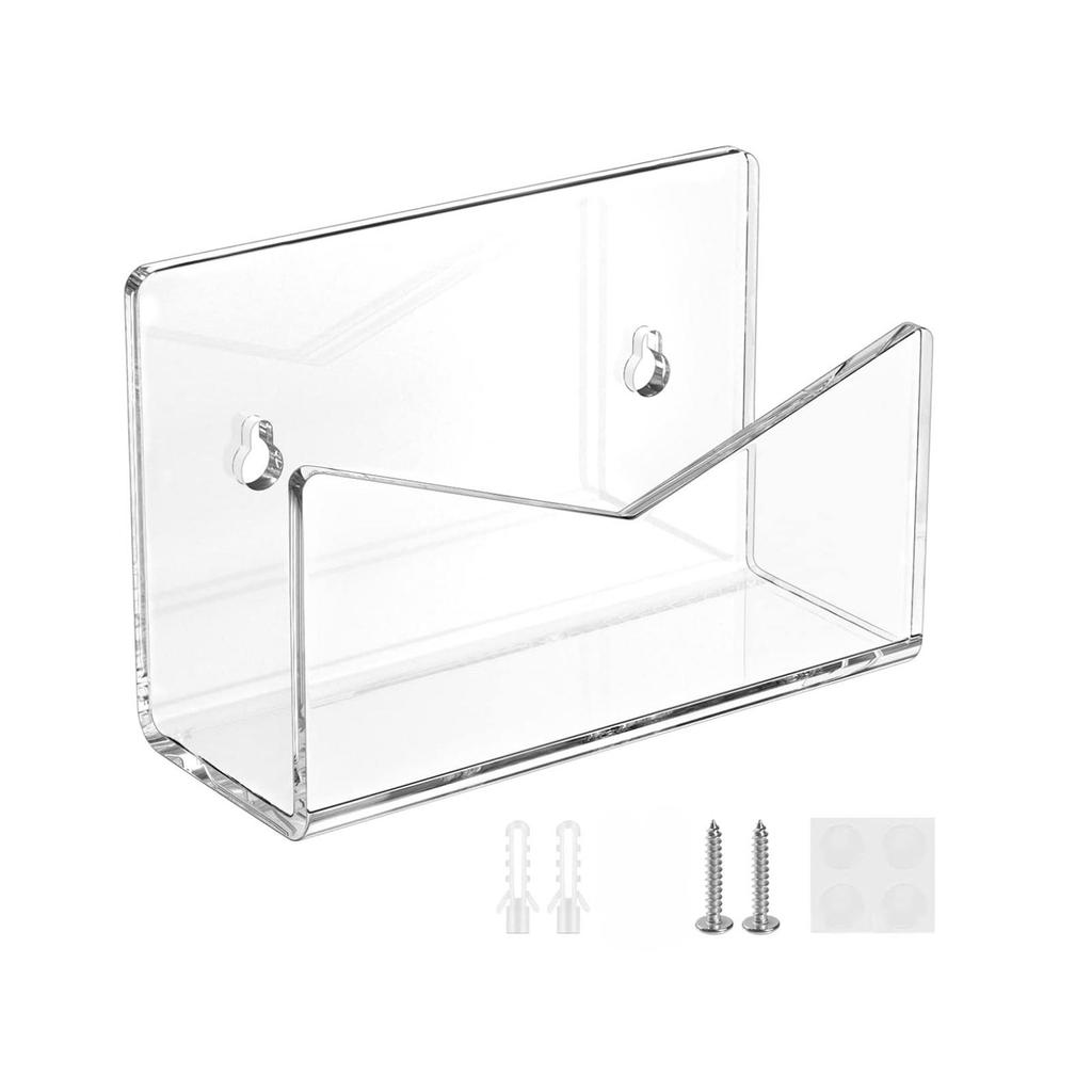 Acrylic Envelope Display Shelf Convenient Mail Postcard Holder Document Storage Rack Desk Organizer for Sorting Mails