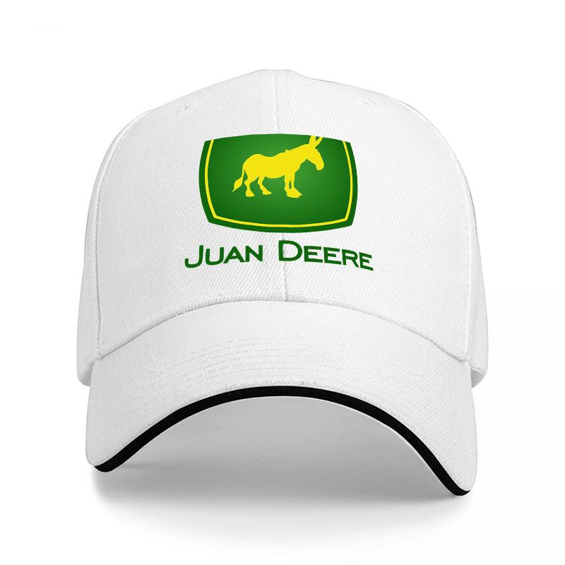 Кепка-бейсболка с логотипом John Deere, черная, с дизайном лошади в зеленом и желтом цветах, классическая регулируемая кепка для любителей активного отдыха