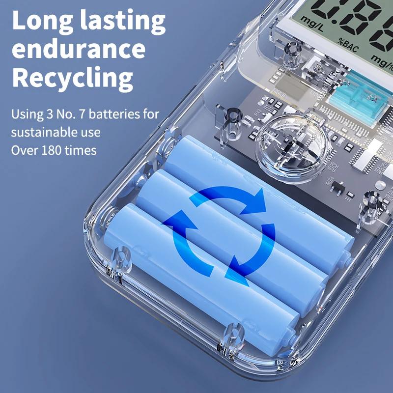 Digital Breathalyzer Alcohol Tester Professional High Precision Car Safety Party Game Health Monitor for Drunk Driving Analyzer