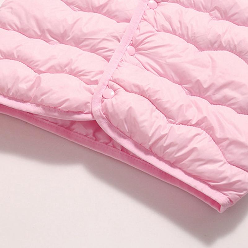 1-5 Years Kids Solid Color Warm Coat Button Jacket