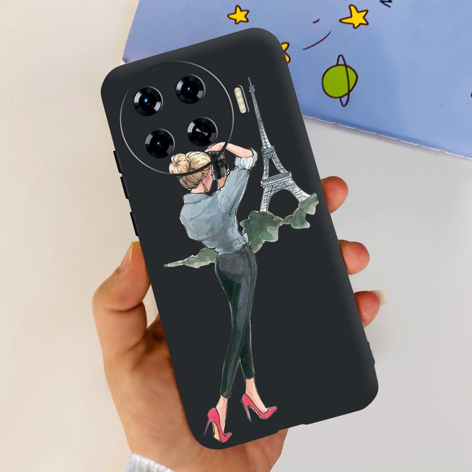 Для Tecno Spark 20 Pro+ KJ7 Чехол 2024 Милое Сердечко Мультяшный Динозавр Ударопрочный Мягкий Чехол Для Tecno Spark 20 Pro Plus Чехол Funda