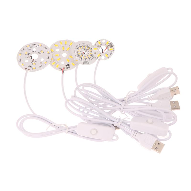 1 шт. 1,5 м длина линии Dc5V светодиодные чипы Smd5730 светодиодная лампа Usb 3 Вт световая панель теплый белый свет с кабелем включения/выключения