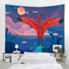 Пейзажная иллюстрация большой гобелен в стиле фэнтези искусство настенный богемный психоделический хиппи домашняя комната фон украшение стены
