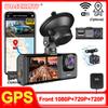 3-канальный 1080P видеорегистратор для WIFI GPS автомобильный видеорегистратор автомобильный видеорегистратор передняя и задняя камера ночного видения автомобильный аксессуар