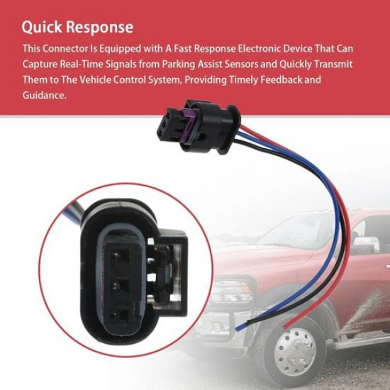 3-Wire Reverse Parking Assist Sensor Plug Harness For - Jeep Wrangler