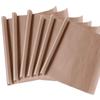 GOOMAND Set of 6 Teflon Sheets Heat Resistant Washable Glass Fiber Craft Mat Reusable Heat Press Paper TFE Craft Mat 4060cm (Unbleached) Non-Stick