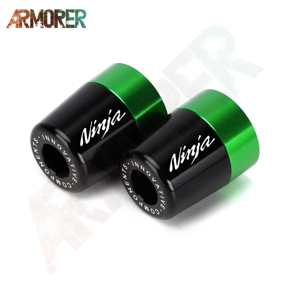 Для Kawasaki Ninja 250 300 400 650 1000 1000SX ninja 650 мотоциклетные ручки с ЧПУ, ручки, заглушка на конце стержня