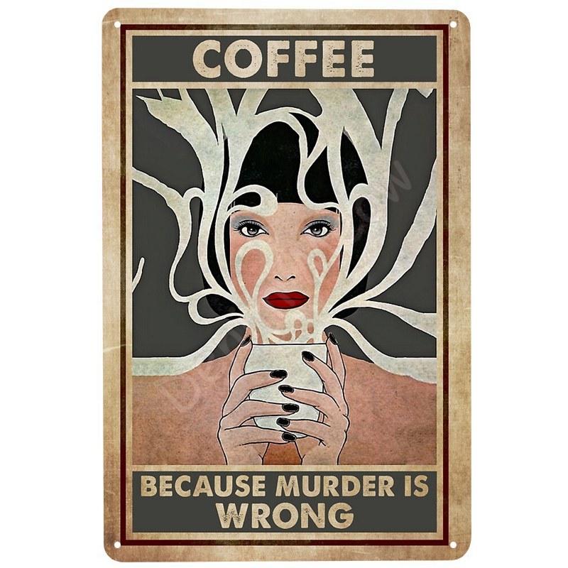 Черная кошка Винтажные жестяные таблички, забавный постер из металла, настенный декор, дом, бар, паб, кафе, ферма, ванная комната, я ненавижу всех