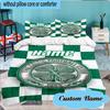 Custom Name Celtic Football Crest  Bedding Set 3pcs, Bedding Set Including 1pc Duvet Cover And 2pcs Pillowcases for Bedroom, Dormitory Gift