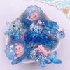 10PCS Resin Cute Colorful Sea Turtle Starfish Whale Blue Series Flatback Rhinestone Cartoon Figurines Scrapbook DIY Decor Crafts