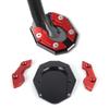 1Pc Aluminum Motorcycle Side Stand Pad Universal Enlarger Foot Extension Kickstand Support Plate For Motorbike Modification