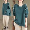 Women Plus Size Long Sleeve New Autumn Casual Solid O-Neck Tops Tees Shirt T-Shirt Loose Pullover