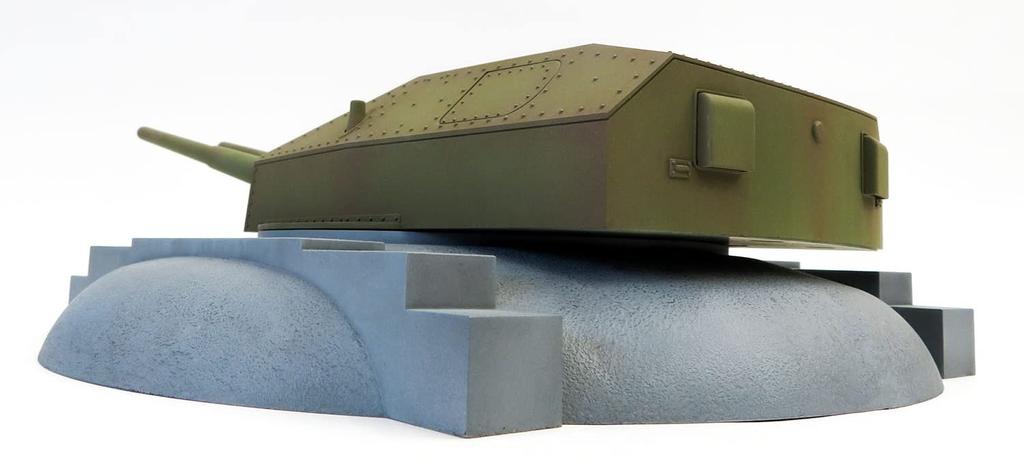 Модель коллекционная немецкая армейская установка Strut Fortress 28 см тройная береговая пушка пластиковая модель UA72344 литая цветная 1/72