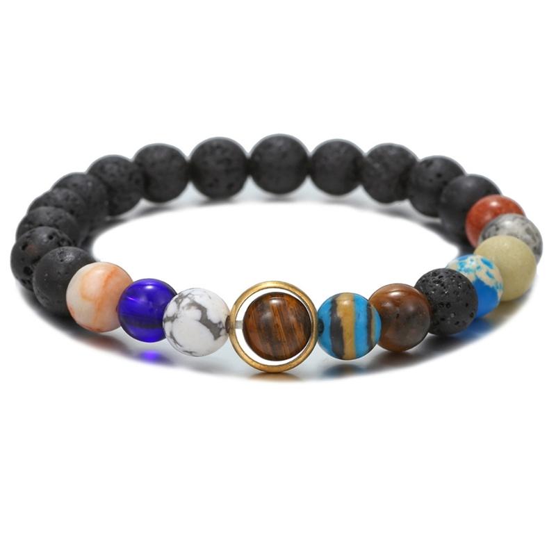 Винтажные стили Звездная галактика Браслет Регулируемый Прочный Камень Символ Ювелирное украшение Аксессуар Портативный для мужчин и женщин