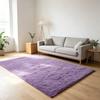 Plush Bedroom Rug, Solid Color Soft Shaggy Carpet, Non-Slip Backing, 19.69 in x 31.5 in Fuzzy Rug for Living Room Kids Room Decor
