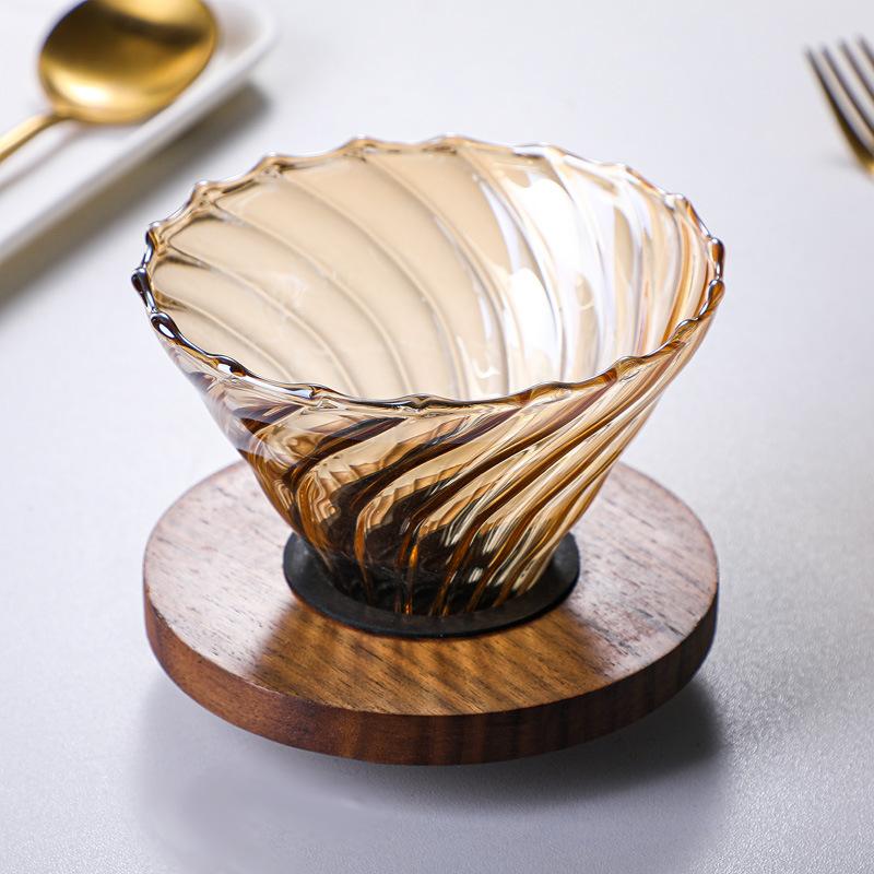 Набор из мини-кофеварки в японском стиле, ручного заваривания, коричневый. Современная простая бытовая ручная стеклянная кофеварка большой емкости