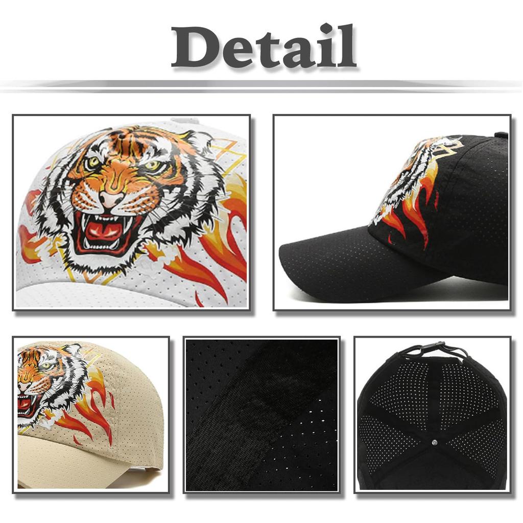 Бейсболка Animal CA973 [Белый Клык], Кепка, Тигр, Козырек, Кепка, Стильная, Сетка, Крутая, Мужская (военно-морской флот)