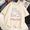 2024 Девушка Женщины Мультфильм Футболка Милые Футболки Хлопок Короткий Рукав Принт Топы