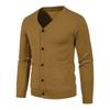 Sweater Men's Casual Solid Color Cardigan Knitted Sweater Thin Knitted Cardigan Jacket